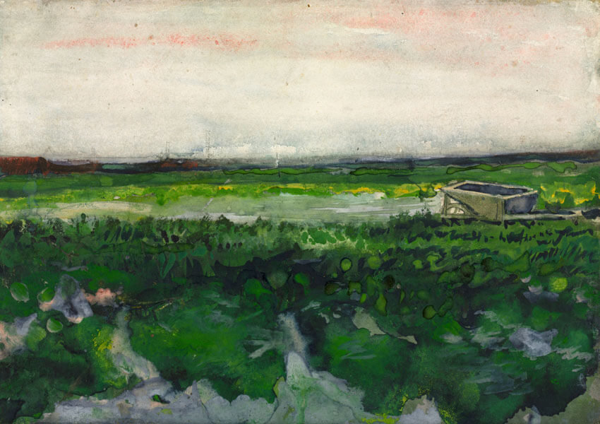 Plakat, Vincent Van Gogh, Landscape with Wheelbarrow, 61x91,5 cm