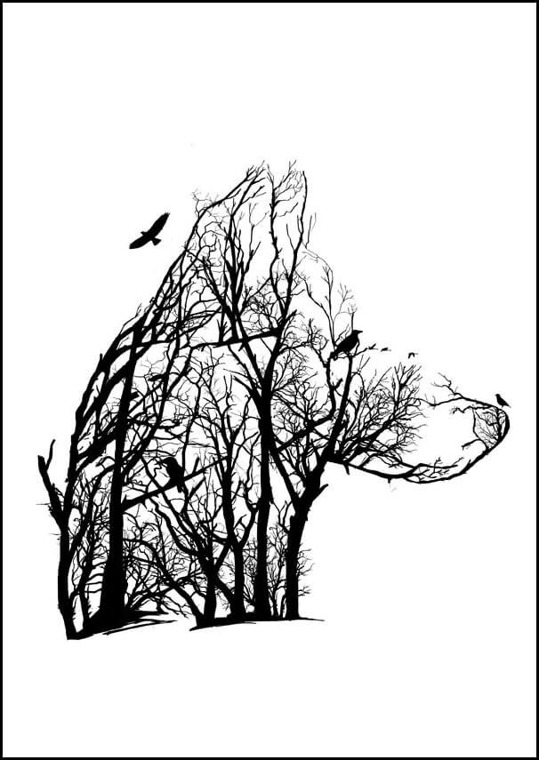 Plakat, Wilk, 59,4x84,1 cm