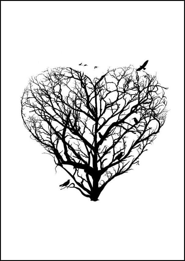 Plakat, Serce, 40x60 cm