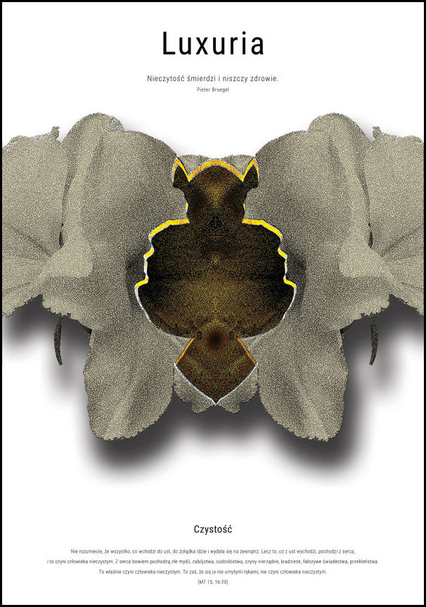 Plakat, Siedem Grzechów Głównych Luxuria, 60x80 cm