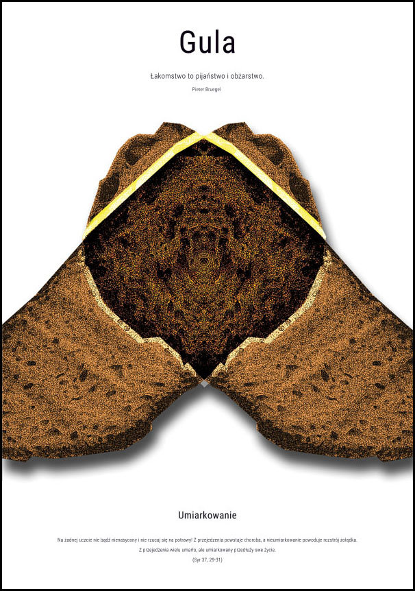 Plakat, Siedem Grzechów Głównych Gula, 29,7x42 cm