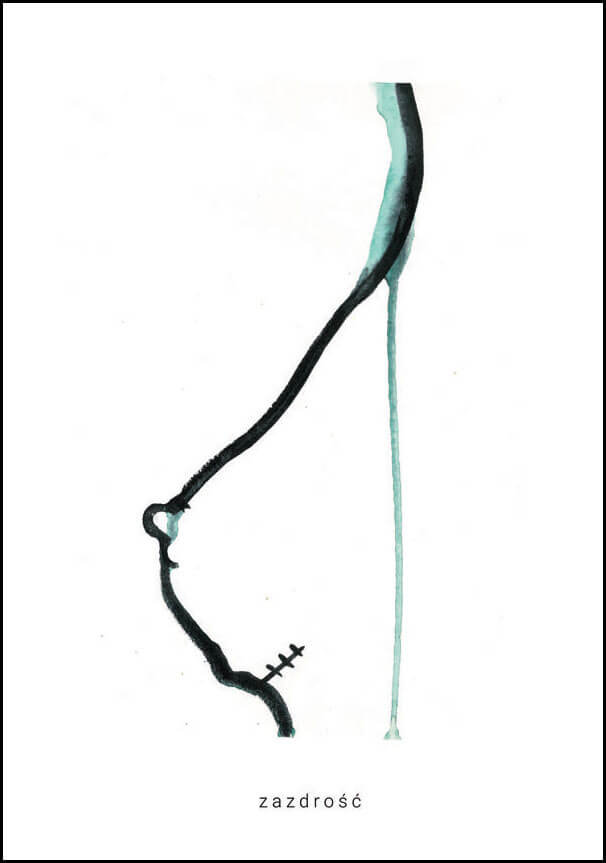 Plakat, 4. Zazdrość, 61x91,5 cm