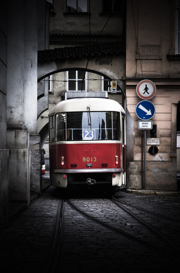 Plakat, Praga, Tramwaj I, 50x70 cm