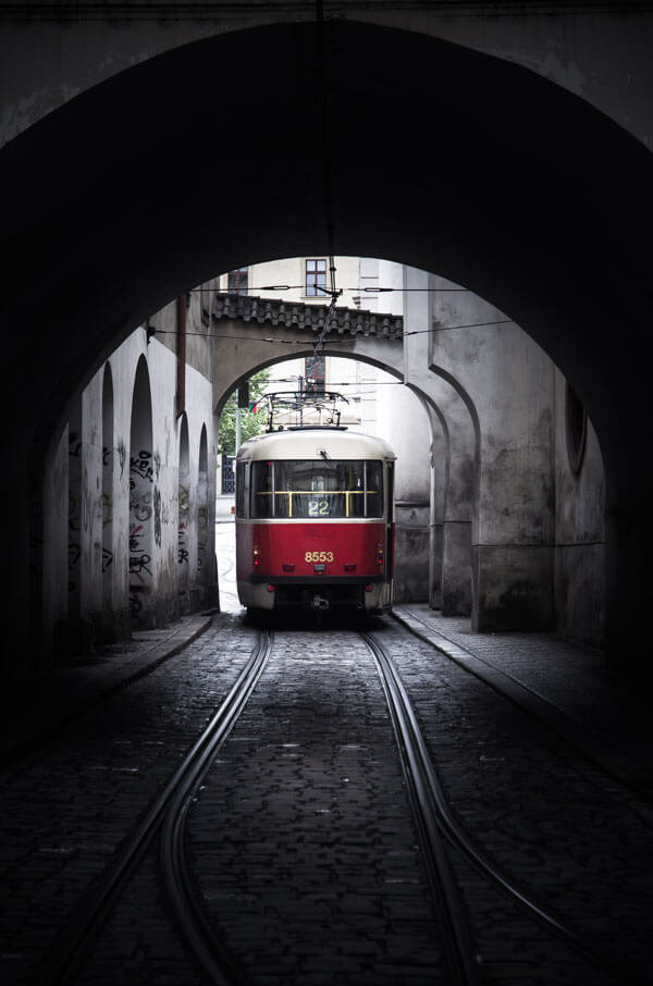 Plakat, Praga, Tramwaj II, 40x50 cm