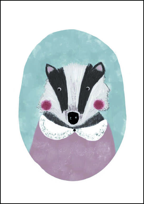 Plakat, Borsuk, 50x70 cm