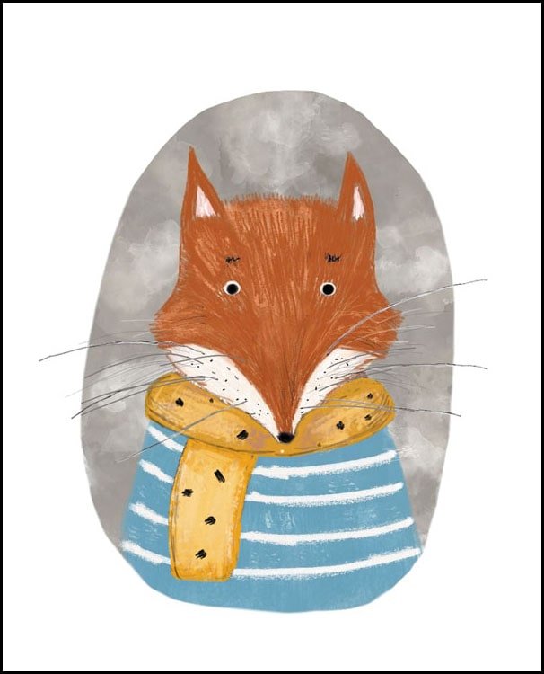 Plakat, Lis, 30x40 cm