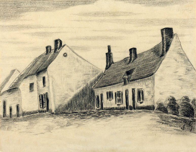 Plakat, The Zandmennik House, Vincent van Gogh, 70x50 cm