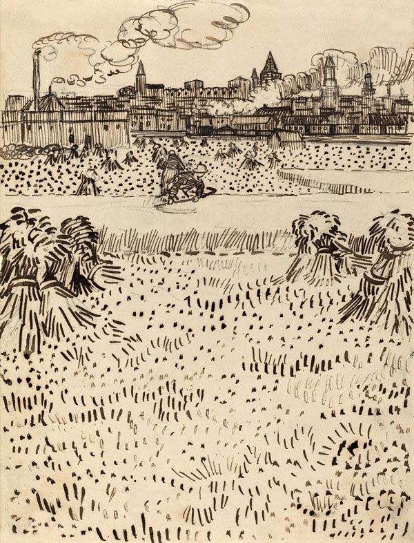 Plakat, The Harvest, Vincent van Gogh, 29,7x42 cm