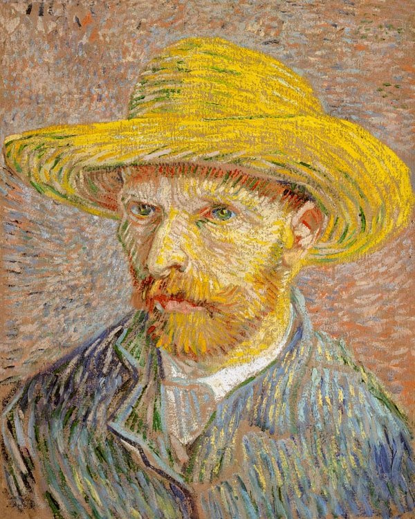 Plakat, Autoportret w Kapeluszu Słomkowym, Vincent van Gogh, 61x91,5 cm