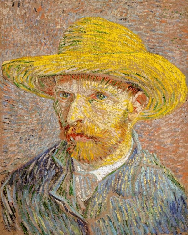 Plakat, Autoportret w Kapeluszu Słomkowym, Vincent van Gogh, 70x100 cm