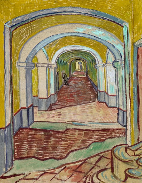 Plakat, Corridor in the Asylum, Vincent van Gogh, 40x50 cm