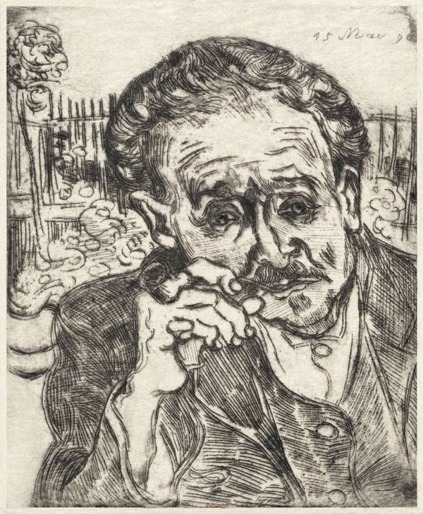 Plakat, Dr Gachet Man with a Pipe, Vincent van Gogh, 59,4x84,1 cm