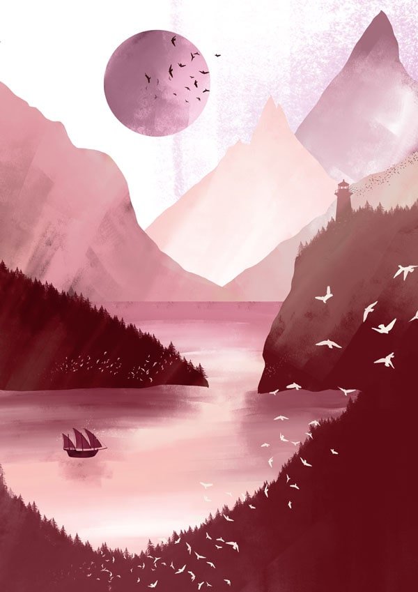 Plakat, Pełnia, 50x70 cm