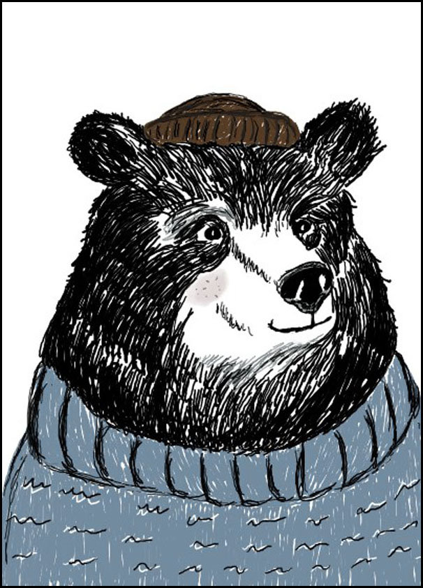 Plakat, Miś marynarz, 61x91,5 cm