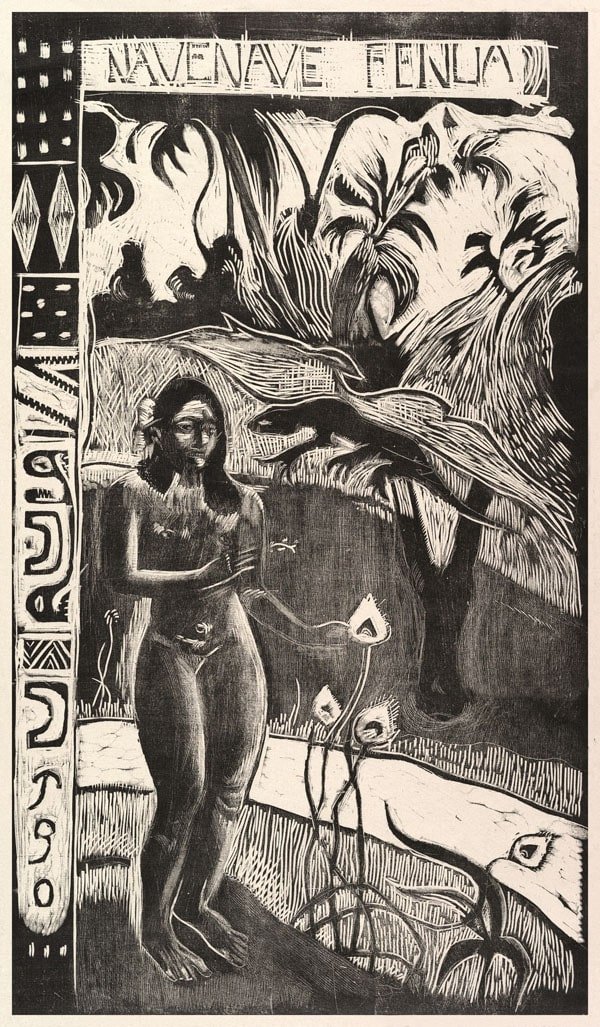 Plakat, Delightful Land, Paul Gauguin, 40x50 cm