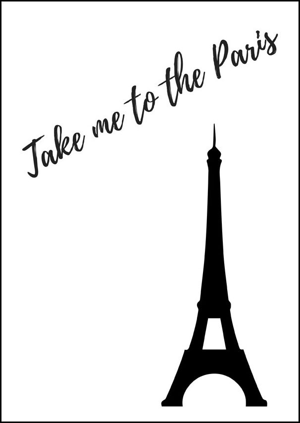 Plakat, Paris, 30x40 cm