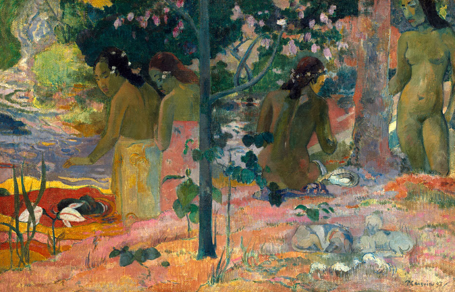 Plakat, The Bathers, Paul Gauguin, 40x30 cm