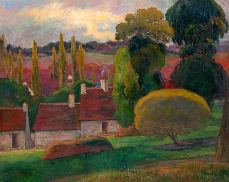 Plakat, A Farm in Brittany, Paul Gauguin, 70x50 cm