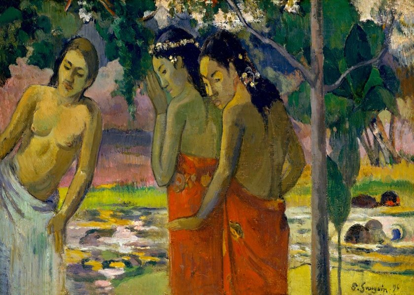 Plakat, Three Tahitian Women, Paul Gauguin, 80x60 cm