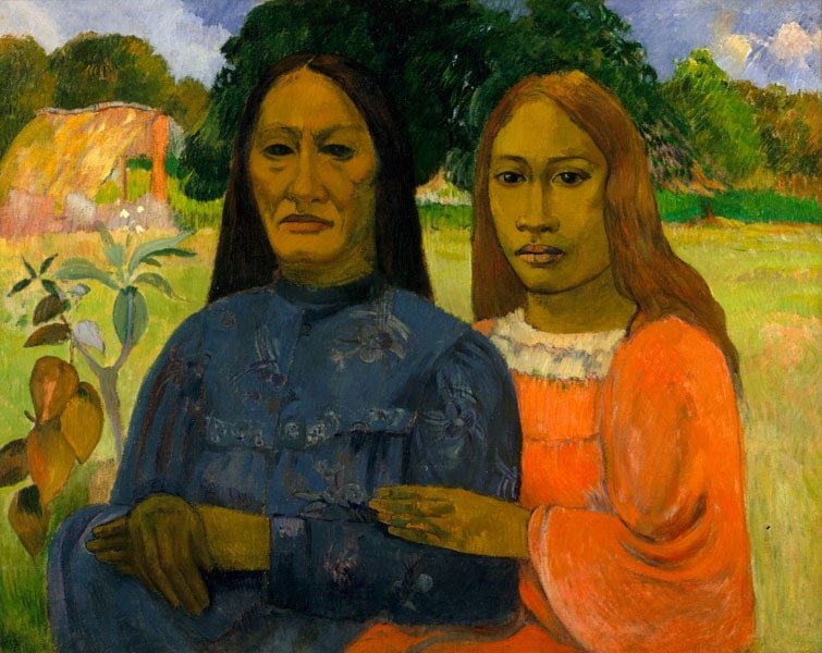 Plakat, Two Women, Paul Gauguin, 30x20 cm
