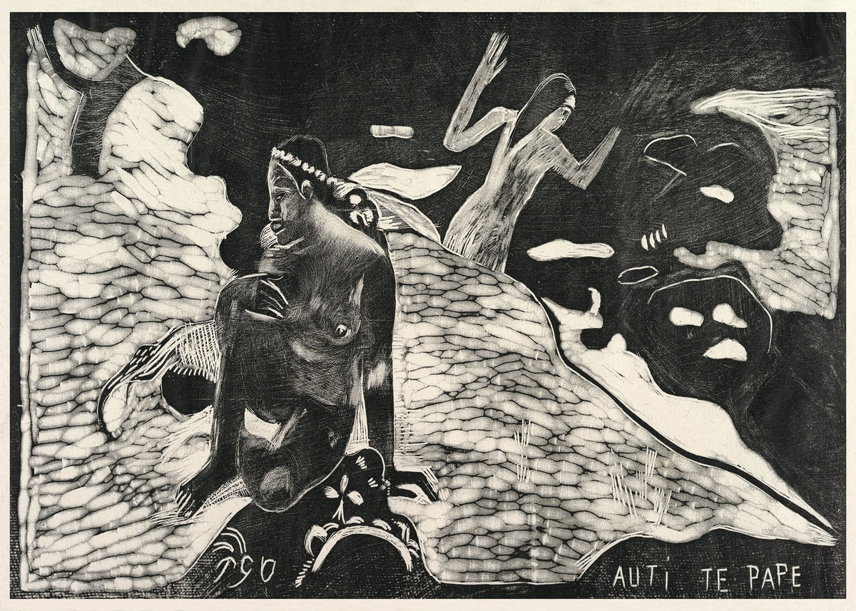 Plakat, Auti Te Pape, Paul Gauguin, 100x70 cm