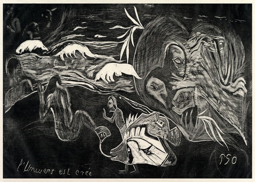 Plakat, The Universe is Created, Paul Gauguin, 70x50 cm