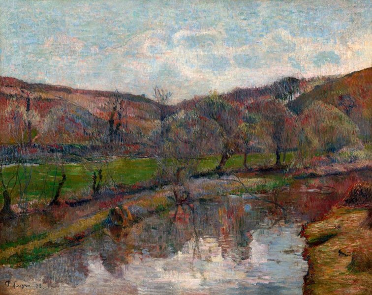 Plakat, Brittany Landscape, Paul Gauguin, 100x70 cm