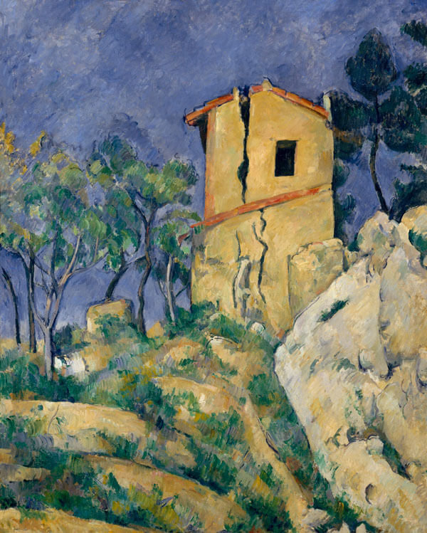 Plakat, The House with the Cracked Walls, Paul Cézanne, 70x100 cm