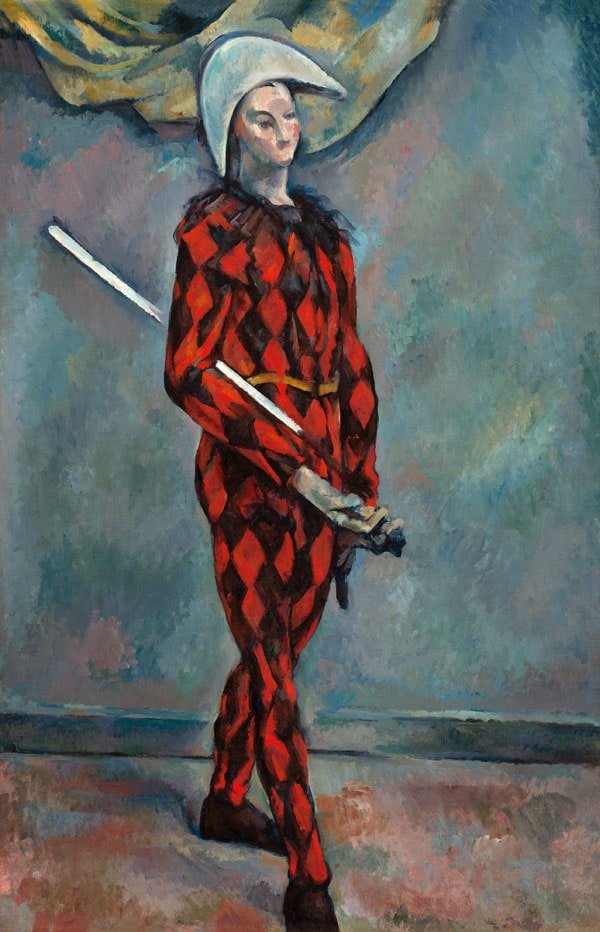Plakat, Harlequin, Paul Cézanne, 70x100 cm