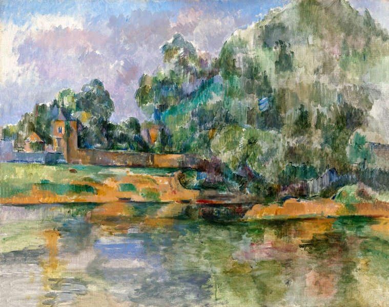 Galeria Plakatu, Plakat, Riverbank, Paul Cézanne, 70X50 Cm