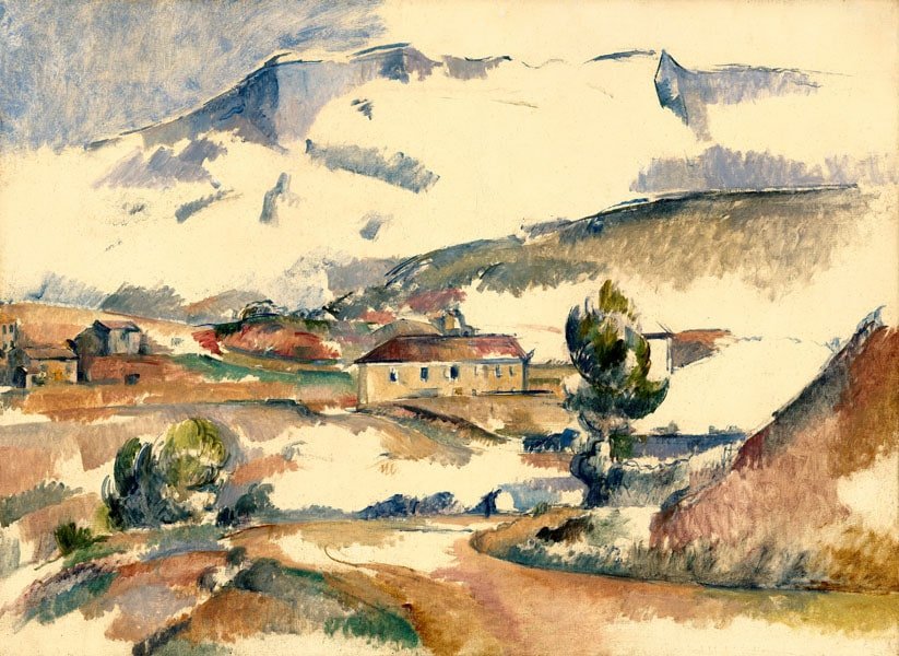 Galeria Plakatu, Plakat, Montagne Sainte-Victoire, From Near Gardanne, Paul Cézanne, 50X40 Cm