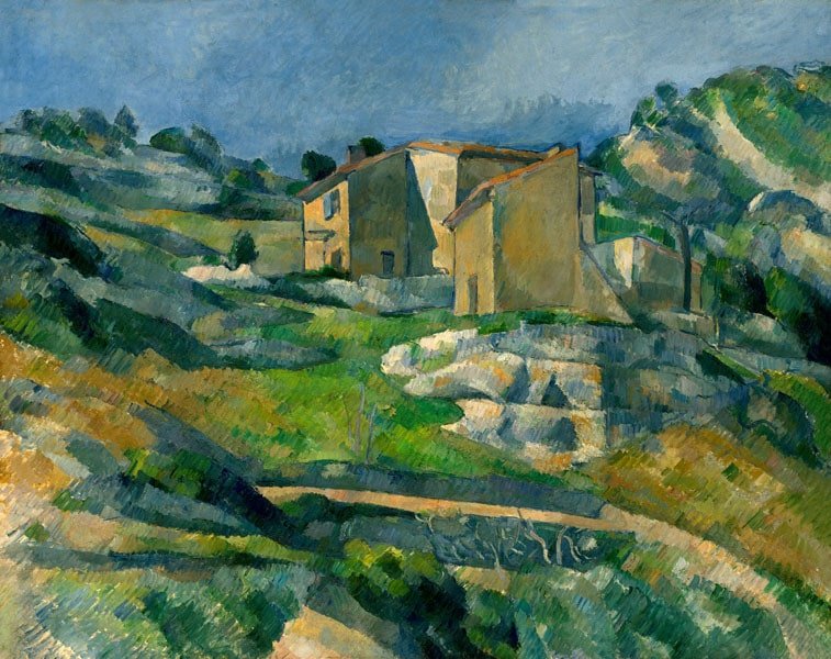 Galeria Plakatu, Plakat, Houses In Provence The Riaux Valley Near Lestaque, Paul Cézanne, 50X40 Cm