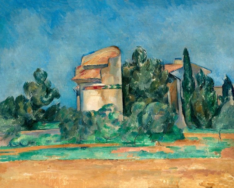 Galeria Plakatu, Plakat, The Pigeon Tower At Bellevue, Paul Cézanne, 70x50 cm