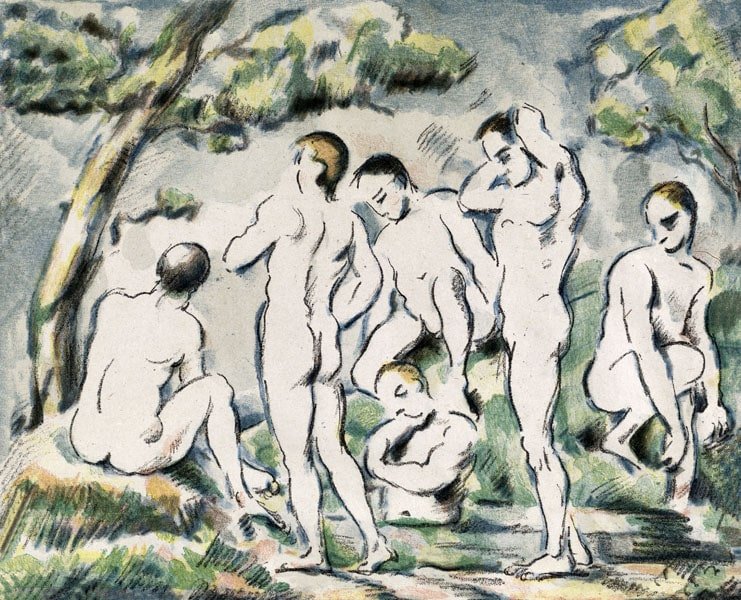 Galeria Plakatu, Plakat, The Bathers, Paul Cézanne, 100x70 cm