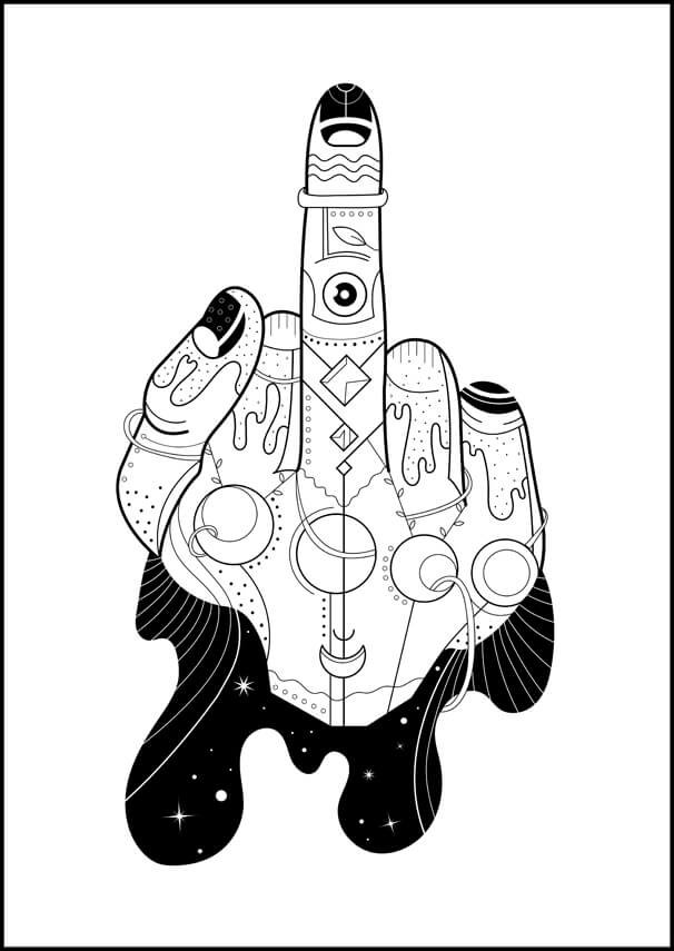 Galeria Plakatu, Plakat, Fuck, 40x50 cm