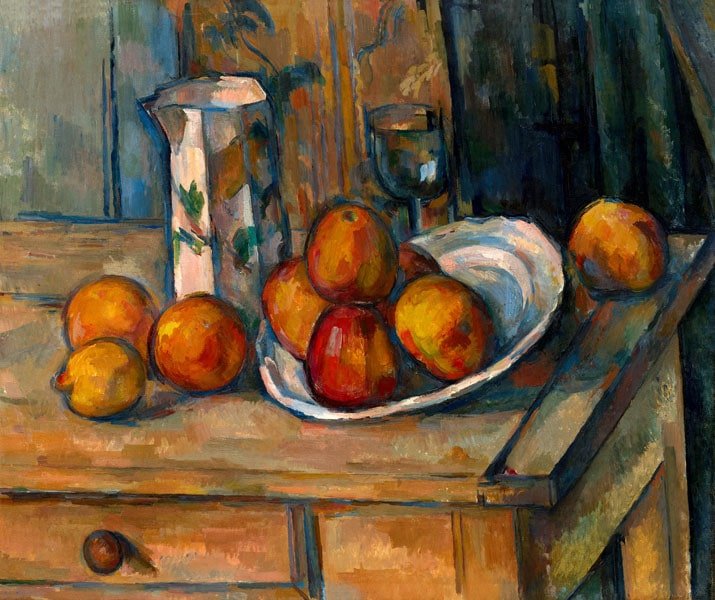 Galeria Plakatu, Plakat, Still Life With Milk Jug And Fruit, Paul Cézanne, 100x70 cm