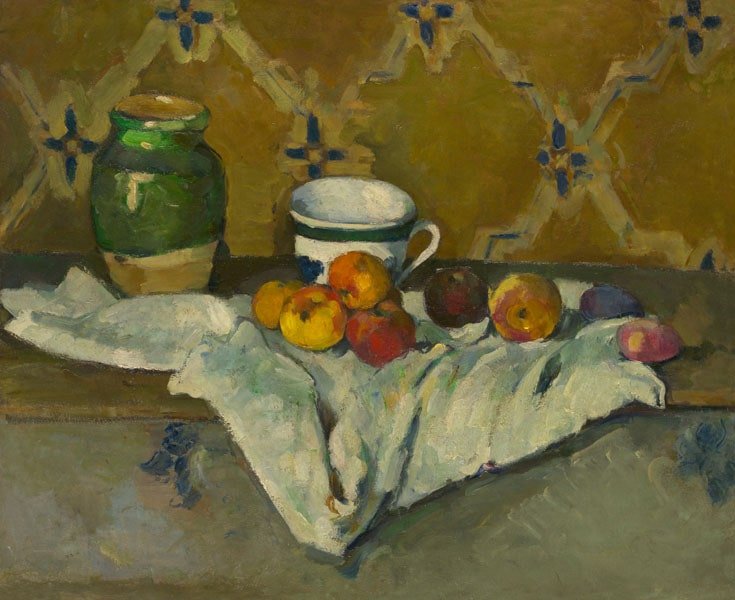 Galeria Plakatu, Plakat, Still Life With Jar, Cup, And Apples, Paul Cézanne, 80x60 cm