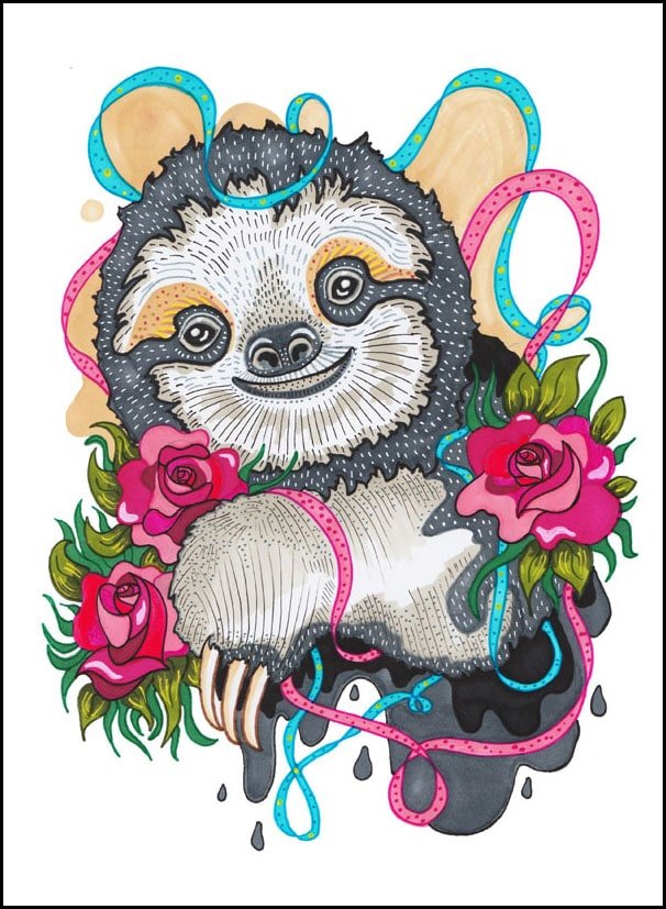 Galeria Plakatu, Plakat, Sloth, 50x70 cm