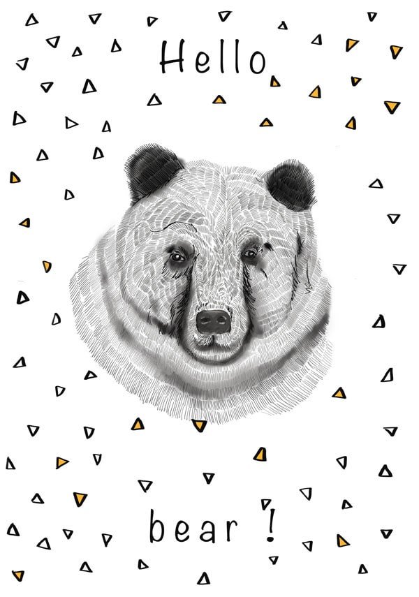 Galeria Plakatu, Plakat, Hellobear, 40x60 cm