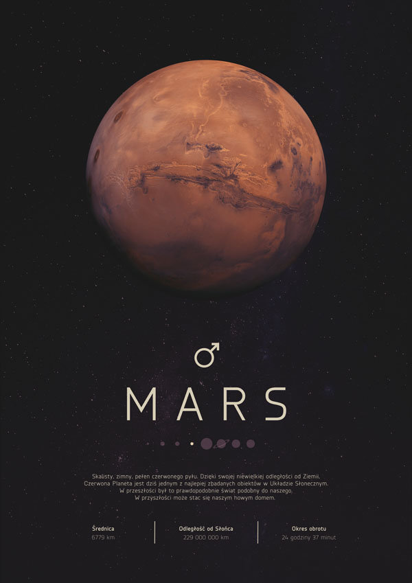 Galeria Plakatu, Plakat, Mars, 50x70 cm