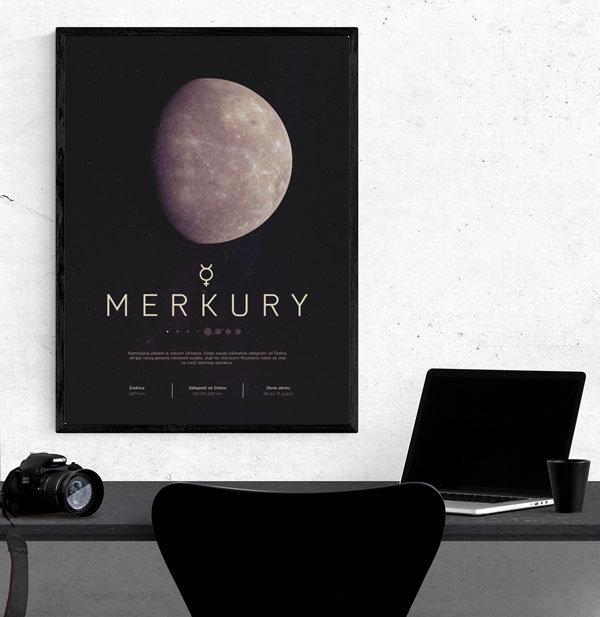 Galeria Plakatu, Plakat, Merkury, 30x40 cm