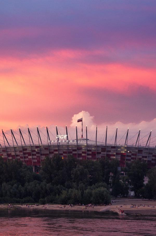 Galeria Plakatu, Plakat, Zachód Nad Stadionem, premium, 50x70 cm