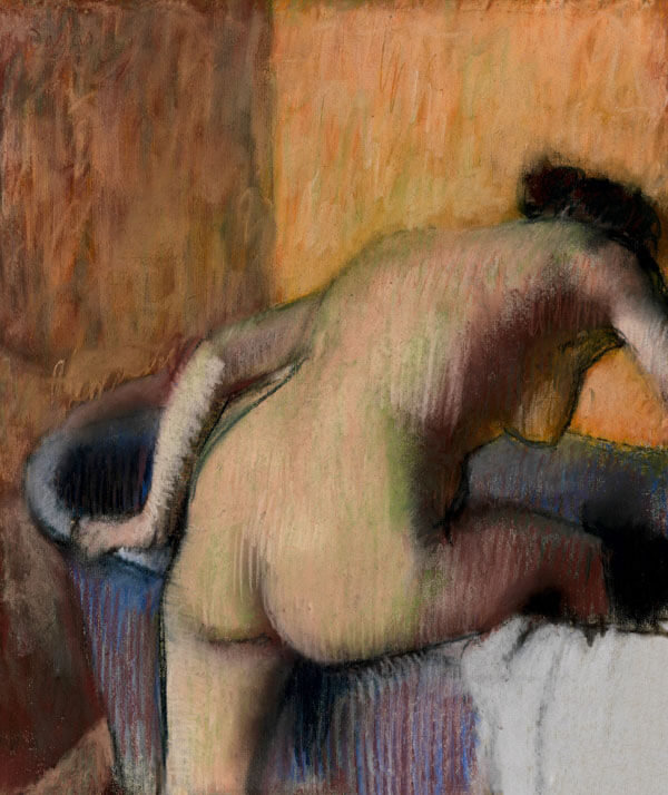 Galeria Plakatu, Plakat, Bather, Stepping Into A Tub, Edgar Degas, 50x70 cm