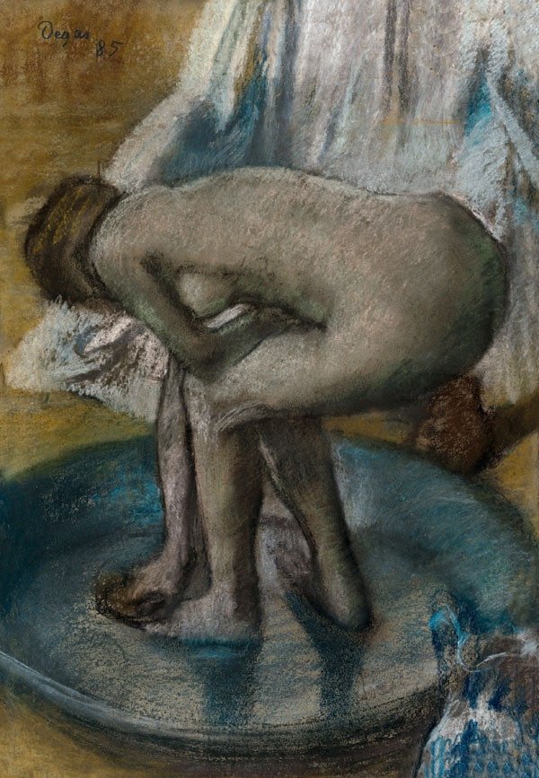 Galeria Plakatu, Plakat, Woman Bathing In A Shallow Tub, Edgar Degas, 70x100 cm