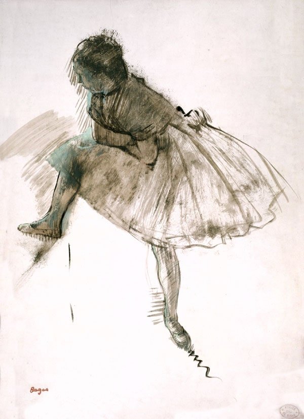 Galeria Plakatu, Plakat, Study Of A Ballet Dancer (Recto), Edgar Degas, 59,4x84,1 cm