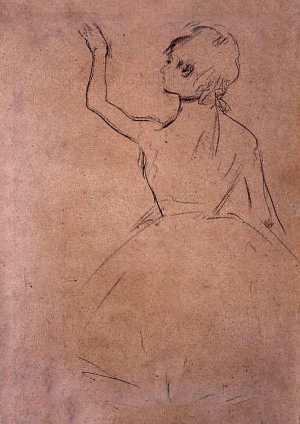 Galeria Plakatu, Plakat, Study Of A Ballet Dancer Seen From The Back, Edgar Degas, 20x30 cm