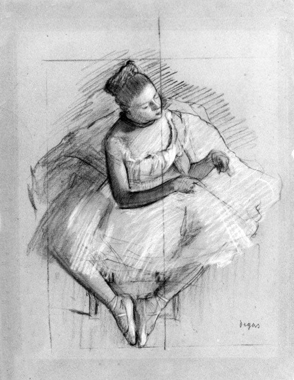 Galeria Plakatu, Plakat, Seated Dancer, Edgar Degas, 70x100 cm