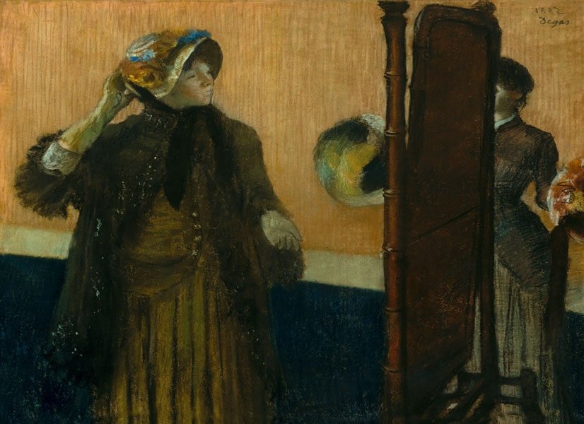 Galeria Plakatu, Plakat, At The Milliners, Edgar Degas, 100x70 cm