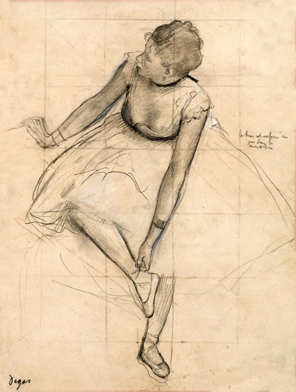 Galeria Plakatu, Plakat, Dancer Adjusting Her Slipper, Edgar Degas, 42x59,4 cm