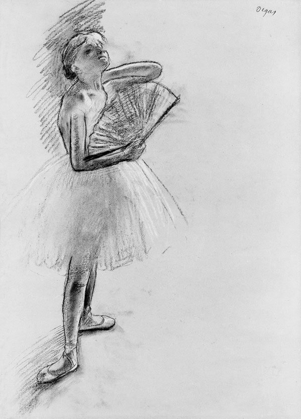 Galeria Plakatu, Plakat, Dancer With A Fan, Edgar Degas, 40x50 cm